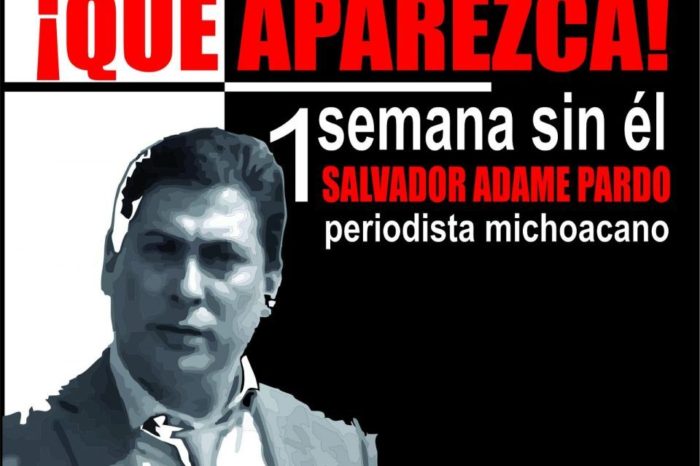 Periodistas exigen la aparición con vida de Salvador Adame, tras una semana sin resultados