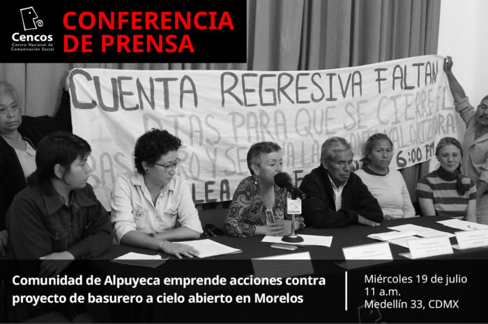Conferencia: Comunidad de Alpuyeca emprende acciones contra proyecto de basurero a cielo abierto en Morelos