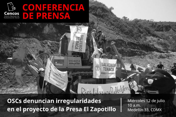 Conferencia: OSCs denuncian irregularidades en el proyecto de la Presa El Zapotillo