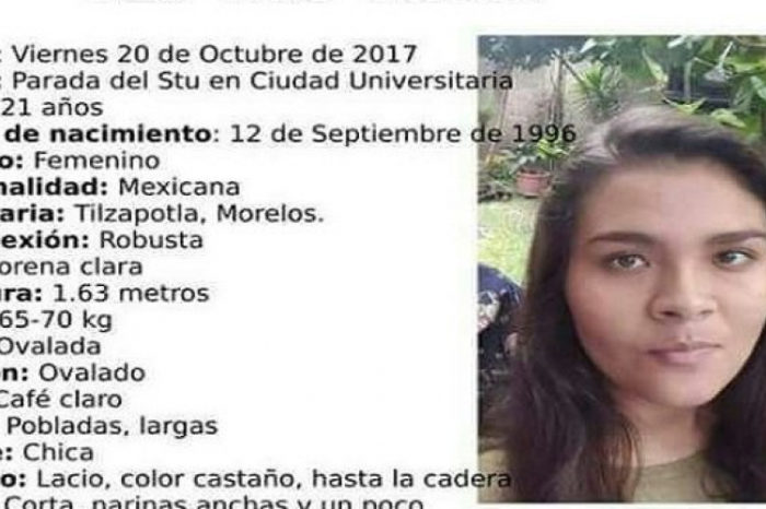 Otra estudiante desaparece en Puebla, la buscan desde el 20 de octubre