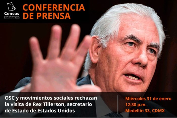 Conferencia de prensa: OSC y movimientos sociales rechazan la visita del secretario de Estado de Estados Unidos