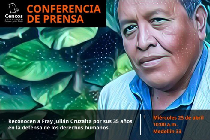 Reconocen a Fray Julián Cruzalta por sus 35 años en la defensa de los derechos humanos