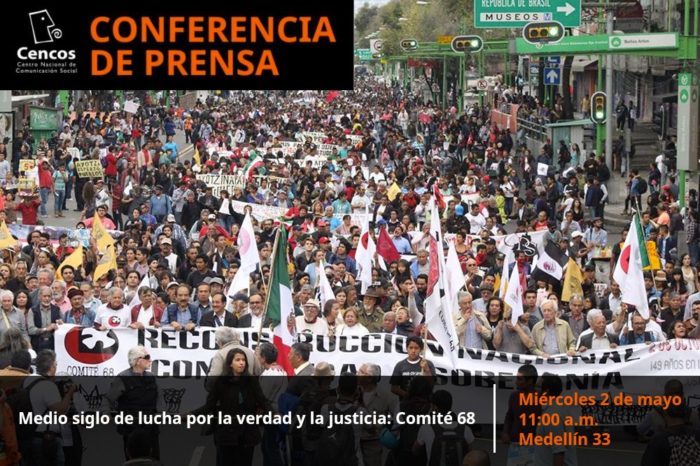 Conferencia de prensa | Medio siglo de lucha por la verdad y la justicia: Comité 68