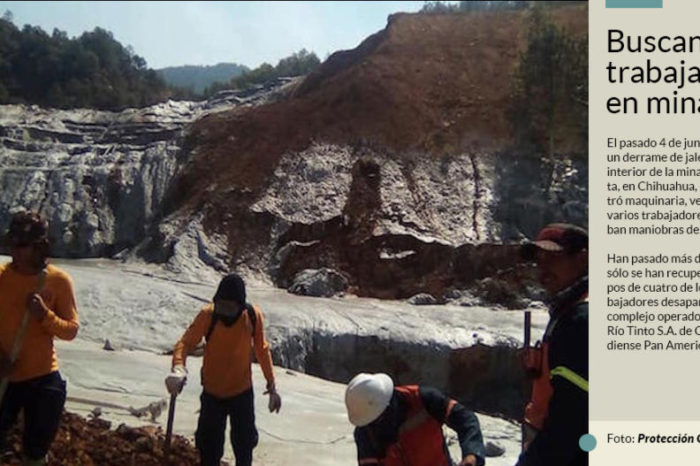 Cinco trabajadores cumplen 16 días desaparecidos en derrumbe de una mina canadiense en México