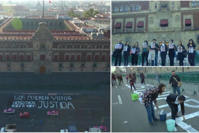 Periodistas protestan en Palacio Nacional; Unesco y UE exigen castigo para asesinos de reporteros