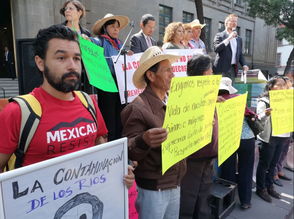 Presentan Amicus Curiae ante SCJN para que pueblos decidan sobre presa de Grupo México