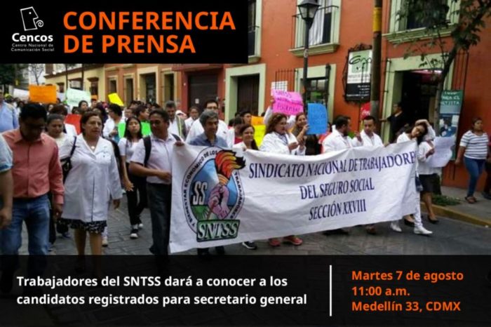 Conferencia de prensa: trabajadores del SNTSS dará a conocer a los candidatos registrados para secretario general