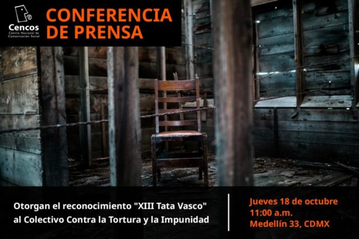 Otorgan el reconocimiento "XIII Tata Vasco" al Colectivo Contra la Tortura y la Impunidad