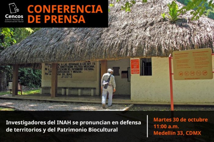 Conferencia: Investigadores del INAH se pronuncian en defensa de territorios y del Patrimonio Biocultural