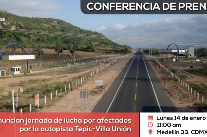 Conferencia de prensa: Anuncian jornada de lucha por afectados por la autopista Tepic-Villa Unión
