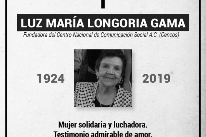 Fallece Luz Longoria, fundadora del Centro Nacional de Comunicación Social