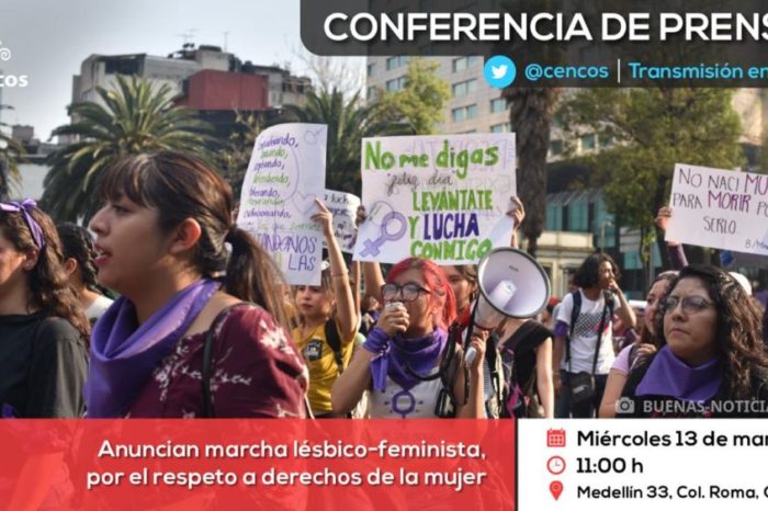Conferencia de prensa: Anuncian marcha lésbico-feminista, por el respeto a derechos de la mujer