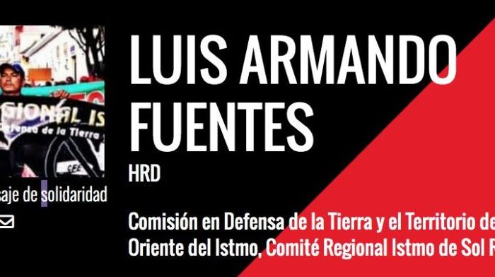 Comunicado de prensa: Asesinato de Luis Armando Fuentes, líder indígena en Oaxaca