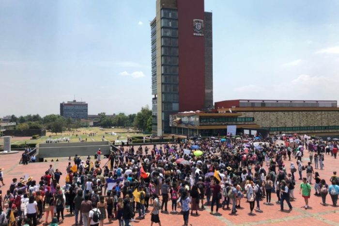 En Rectoría de la UNAM, estudiantes exigen justicia para Aideé