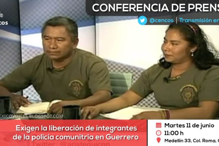 Conferencia de prensa: Exigen la liberación de integrantes de la policía comunitaria en Guerrero