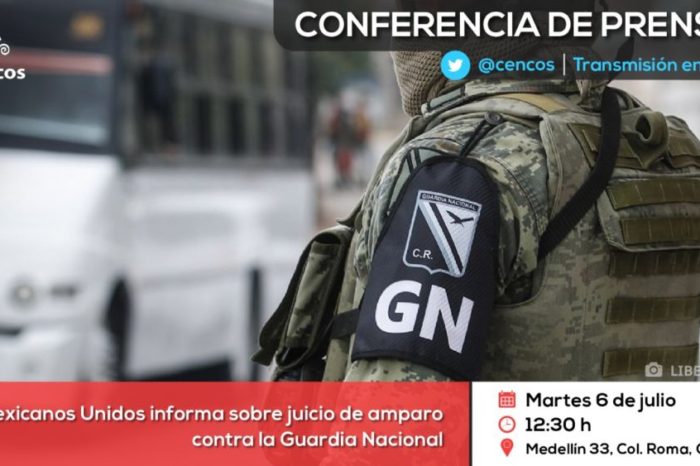 Conferencia de prensa: Mexicanos Unidos informa sobre juicio de amparo contra la Guardia Nacional