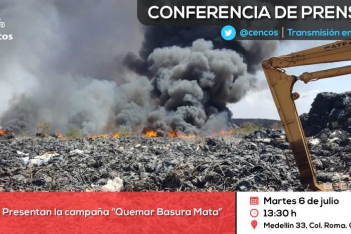 Conferencia de prensa: Presentan la campaña "Quemar Basura Mata"