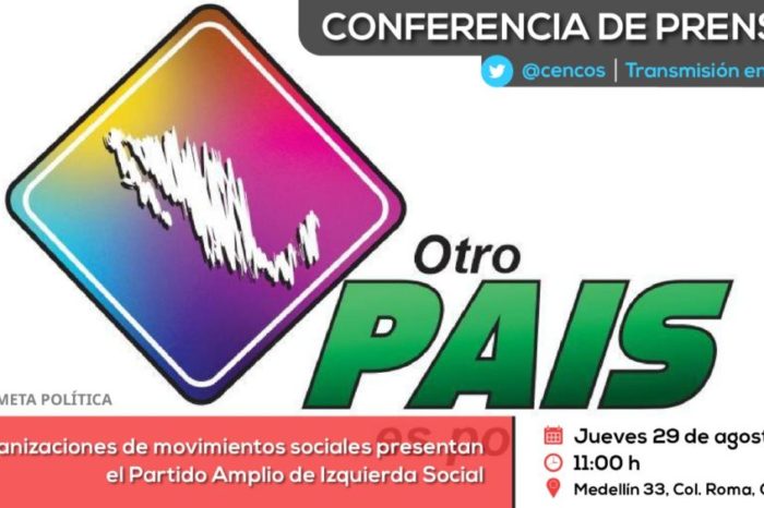 Conferencia de prensa: Organizaciones de movimientos sociales presentan el Partido Amplio de Izquierda Social
