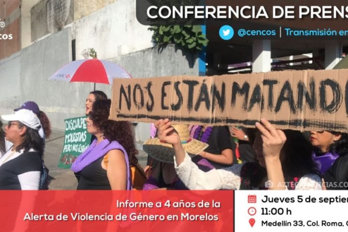 Conferencia de prensa: Informe a 4 años de la Alerta de Violencia de Género en Morelos
