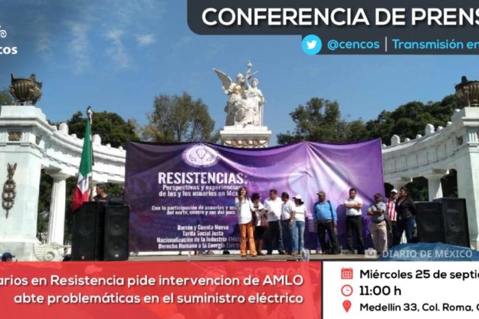 Conferencia de prensa: Usurarios en Resistencia pide intervención de AMLO ante problemáticas en el suministro eléctrico