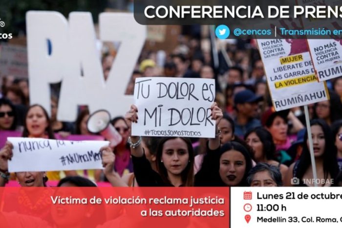 Conferencia de prensa: Víctima de violación reclama justicia a las autoridades