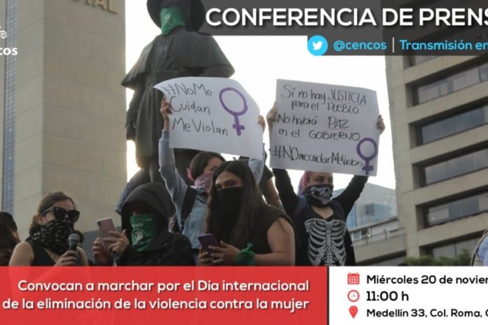 Conferencia de prensa: Convocan a marchar por el Día internacional de la eliminación de la violencia contra la mujer