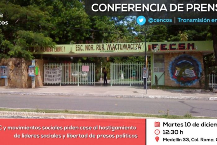 Conferencia de prensa: OSC y movimientos sociales piden cese al hostigamiento de líderes sociales y libertad de presos políticos