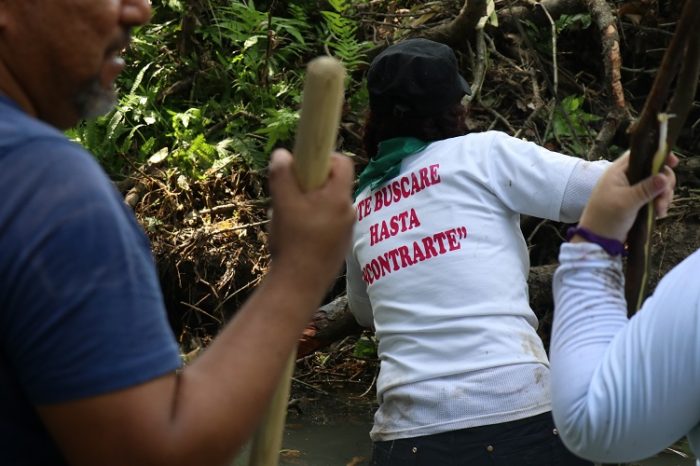 Integrantes de la Brigada Nacional de Búsqueda encuentran restos óseos en fosas clandestinas de Veracruz