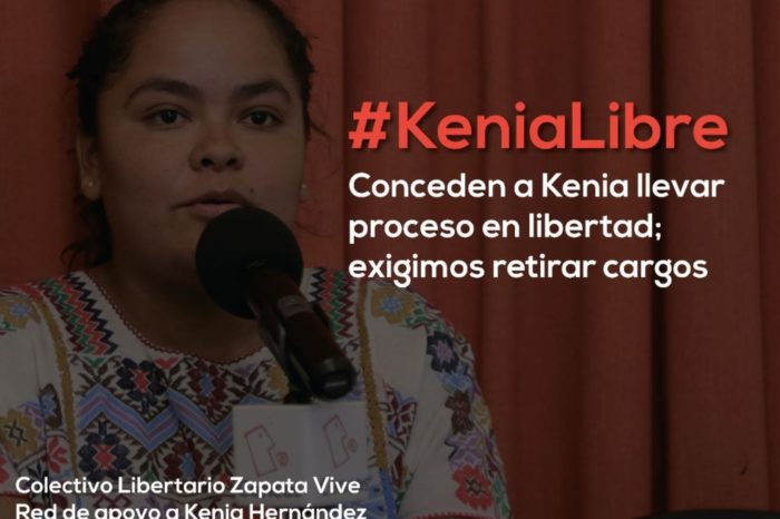 Comunicado oficial: Conceden a Kenia Hernández llevar proceso en libertad. Exigimos retirar cargos.