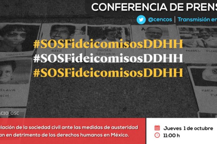 Conferencia de prensa: Articulación de la sociedad civil ante las medidas de austeridad que van en detrimento de los derechos humanos en México