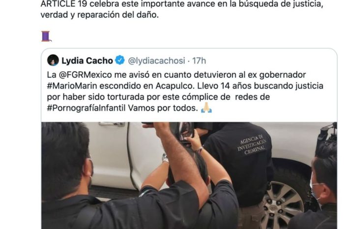 Detienen al exgobernador de Puebla, Mario Marín, acusado de tortura contra Lydia Cacho