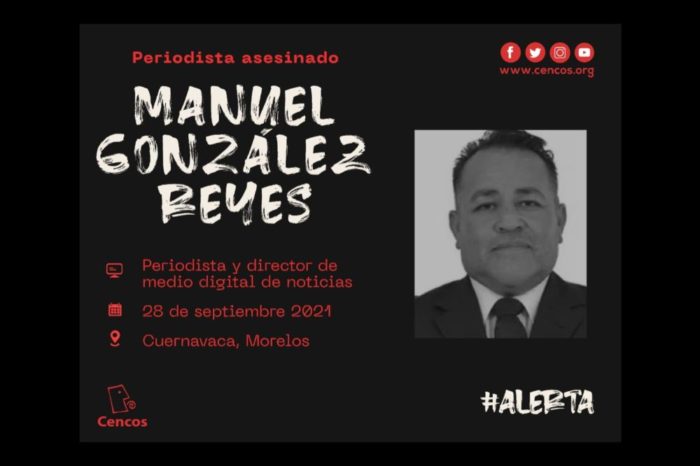 Asesinan al periodista Manuel González Reyes en Cuernavaca, Morelos