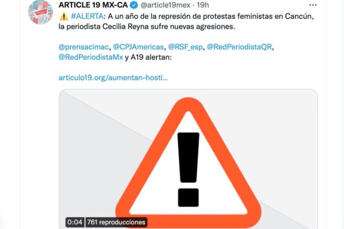 Aumentan hostigamientos contra periodista a un año de protestas feministas en Quintana Roo