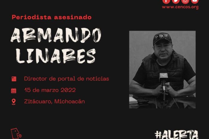 Periodistas exigen justicia por Armando Linares en el Congreso de Michoacán