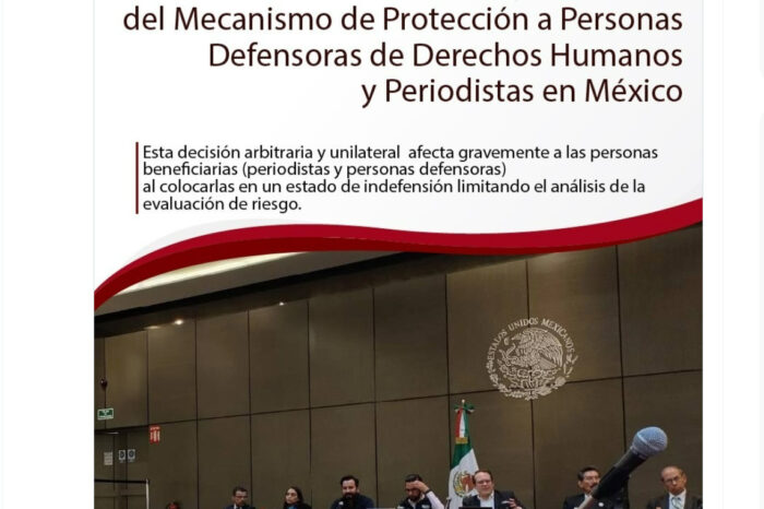Cancela SEGOB sesiones presenciales del Mecanismo de Protección a Personas Defensoras de Derechos Humanos y Periodistas en México