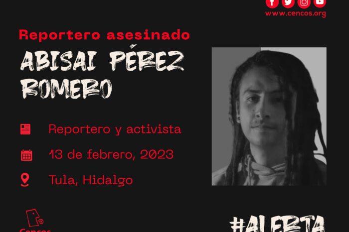 Asesinan al periodista y estudiante Abisaí Pérez Romero en Tula, Hidalgo
