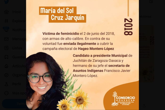 A cinco años del feminicidio de María del Sol Cruz, «una farsa la investigación»: acusa familia de la fotoperiodista