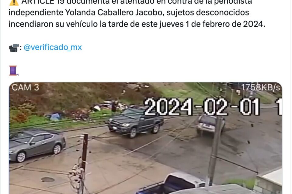 Atacan el vehículo de la periodista Yolanda Caballero en Tijuana